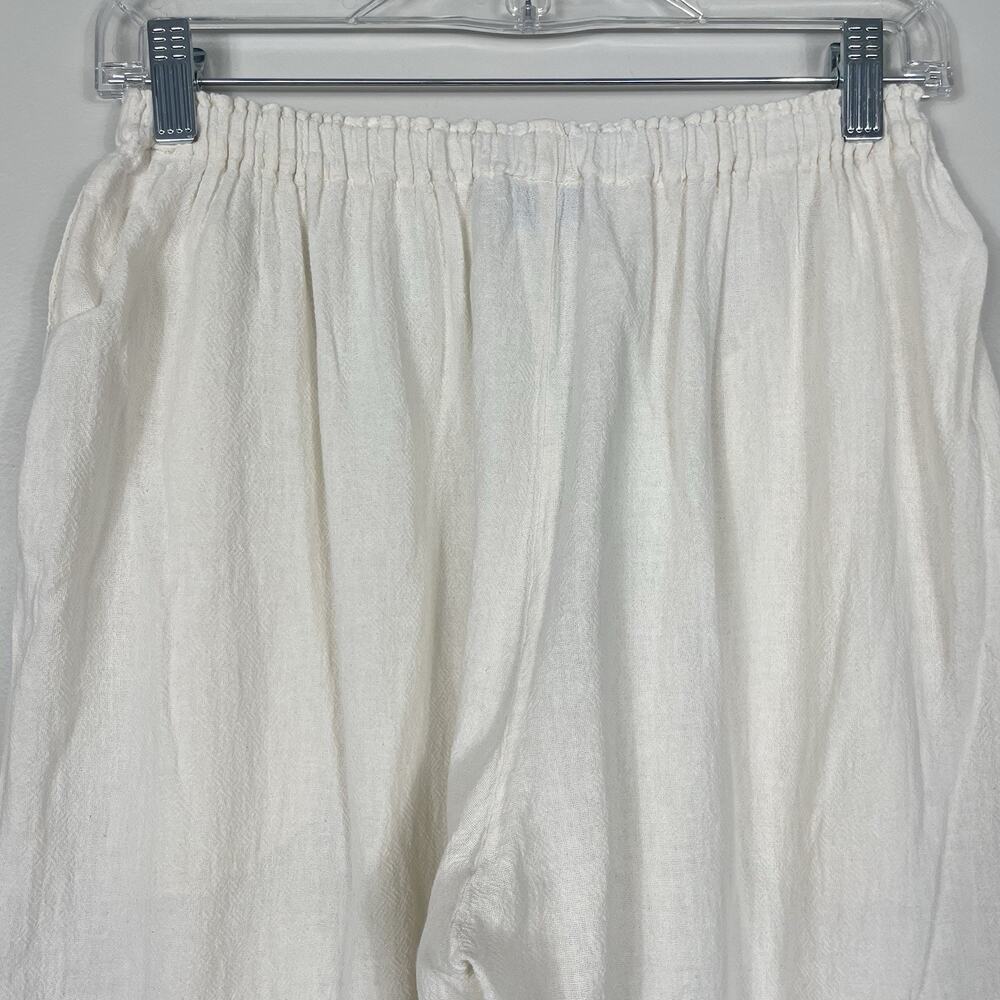 Oh My Gauze! Balloon Pants Size 1 S/M Ivory 100% Cotton Pull-On Boho Lagenlook - Picture 8 of 8